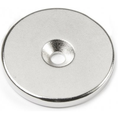 Magsy Neodymový magnet válec s dírou pro šroub se zápustnou hlavou pr.34 x 4 N 80 °C, VMM4-N35 Počet kusů: 1 ks – Sleviste.cz