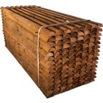 Dřevěný svlak půlkulatý - dl. 290 cm, š. 10 cm – Zbozi.Blesk.cz