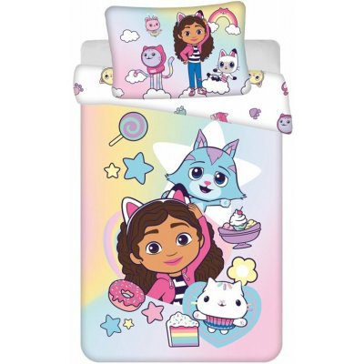 Jerry Fabrics Povlečení do postýlky Gabbys Dollhouse Sugar dream baby 100 x 135 cm 40 x 60 cm – Sleviste.cz