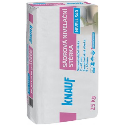 Knauf Stěrka samonivelační sádrová Nivell S40 25kg – Zboží Mobilmania