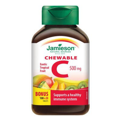 Jamieson Vitamin C 500 mg tr.ovoce 120 tablet – Hledejceny.cz