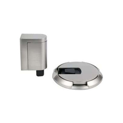 Manutan Zámková dveřní aretační zarážka, nikl – Zboží Dáma