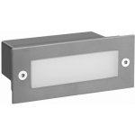 ACA Lighting LED zápustné nástěnné svítidlo PAS 2W/230V/6000K/100Lm/120°/IP54/IK08, šedé – Hledejceny.cz