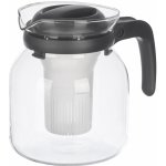 Vivalto Skleněná konvice s french pressem na kávu a čaj 1,2 l černá – Hledejceny.cz