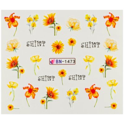 BIO nails Vodolepka BN 1473 květy a nápisy – Hledejceny.cz