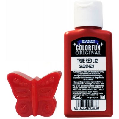 Colorfun barva do pryskyřice červená 25 ml – Zboží Mobilmania