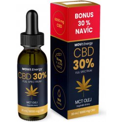 Movit Energy CBD 30% Full Spectrum konopný olej 20 ml