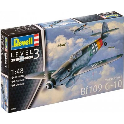 Revell Model Kit Plastic plane 03958 Messerschmitt Bf 109 G 10 1:48 – Zboží Mobilmania
