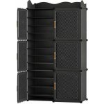 Hogler 3866 Variabilní regálový systém 6 modulů, 84 x 145 x 32 cm, černá – Zboží Mobilmania