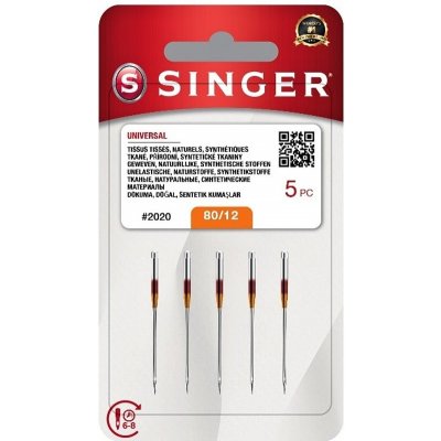 Singer Ih2020 - 80/12 - 5x Jehly do šicích strojů – Zbozi.Blesk.cz