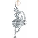 JwL Luxury Pearls Elegantní brož tanečnice s pravou perlou JL0875 – Zbozi.Blesk.cz