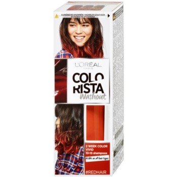 L'Oréal Colorista Washout vymývající se barva na vlasy Red 2 Week Color Vivid 10-15 Shampoos 80 ml