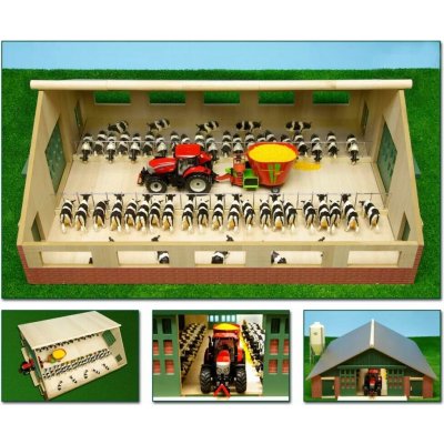 Kids Globe 610540 Dřevěná maštal pro kravičky 1:32 – Hledejceny.cz
