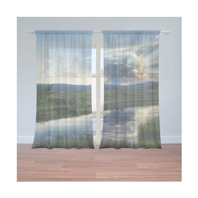 Sablio Záclony Mrak nad řekou: 2ks 150x250cm – Hledejceny.cz