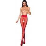 Punčocháče s průstřihem Passion TIOPEN 001 červená – Sleviste.cz