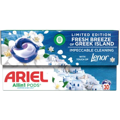 Ariel All in1 Pods Kapsle na praní Fresh Breeze of Greek Island 30 PD – Sleviste.cz