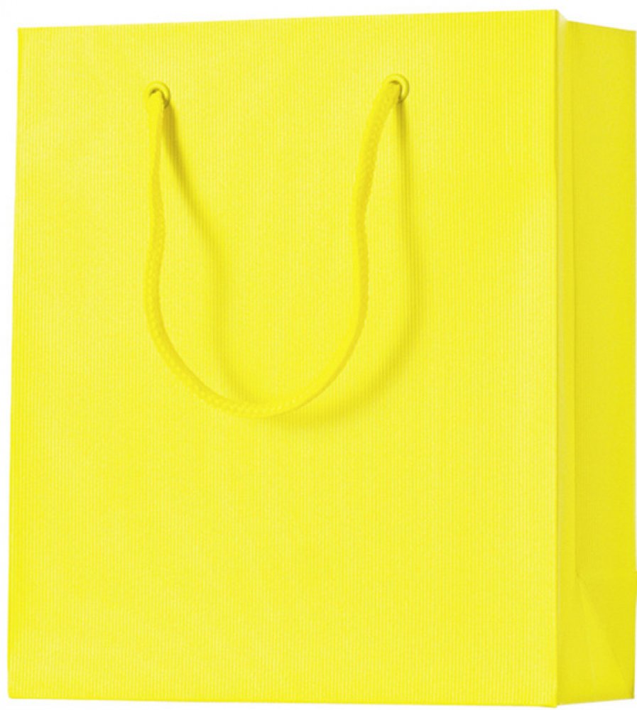 Dárková taška 18x8x21 cm One Colour žlutá | Srovnanicen.cz