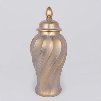 Eurolamp | Keramická dóza 40,8x17,5 cm zlatá/šedá | EU0525 – Hledejceny.cz