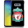 Pouzdro a kryt na mobilní telefon Samsung Pouzdro Head Case Samsung Galaxy S10e ZNAK LIVERPOOL FC OFFICIAL BLACK