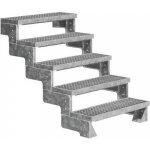 DOLLE GARDENTOP - Ocelový nášlap Bez zábradlí, 80 cm, 90 - 110 5 nášlapy – HobbyKompas.cz