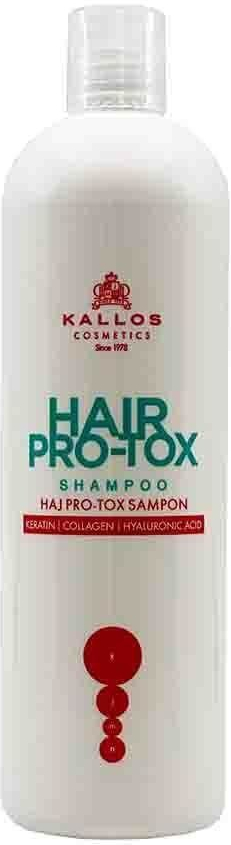 Kallos hydratační šampon pro suché a poškozené vlasy Hair Botox Shampoo with Keratin Collagen and Hyaluronic Acid 500 ml