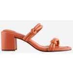 Högl dámské kožené pantofle na podpatku Grace oranžové – Zboží Mobilmania