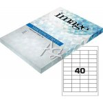 Image Label samolepicí etikety 48,5x25,4mm/100archů, Bílé, 40etiket/arch – Zboží Dáma