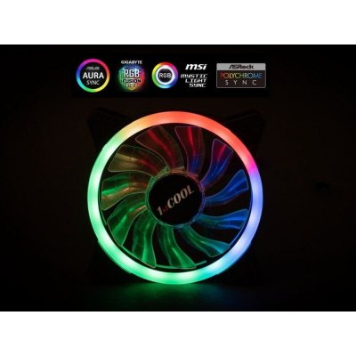 1stCOOL AURA EVO Dual Ring ARGB PWM 12cm F12-AURA-EVO-DR – Hledejceny.cz