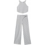 Mayoral dívčí set top a kalhoty proužek bílá černá – Zboží Mobilmania