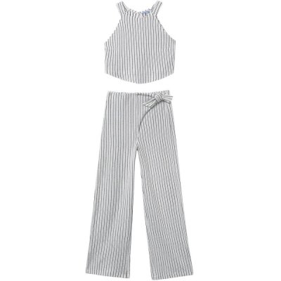 Mayoral dívčí set top a kalhoty proužek bílá černá – Zboží Mobilmania