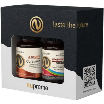 Nupreme Liposomal Curcumin + Liposomal Multivitamin 2x 30 kapslí – Hledejceny.cz