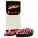 Hřeben a kartáč na vlasy Detangler kartáč na rozčesávání vlasů s rukojetí růžová zebra