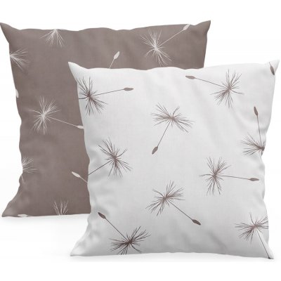 Xpose bavlna Daniela DUO hnědý bílý Bavlna 40 x 40 cm 2ks – Zboží Dáma