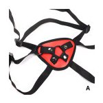 Bdsm Bondage Shop Nastavitelný postroj pro připevnění dilda Barva Červená Provedení A – Zbozi.Blesk.cz