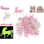 Mikrotrading UNICORN jednorožec nálepky svítící ve tmě 24 ks v krabičce – Zboží Mobilmania