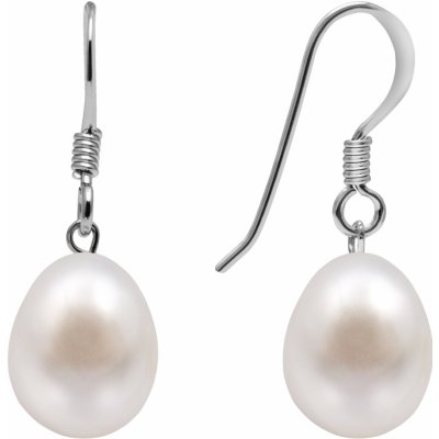 AURA Stříbrné visací náušnice s pravou perlou Kyoto Pearl TKKP012C – Hledejceny.cz