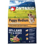 Ontario Puppy Medium Lamb & Rice 2,25 kg – Hledejceny.cz