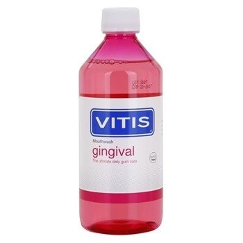 Vitis Gingival ústní voda proti zubnímu plaku a pro zdravé dásně Permethol Pro-Vitamin B5 CPC Zinc 500 ml