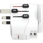 SKROSS cestovní adaptér PRO Light USB AC45PD - World, UK+USA+AUS/CN, univerzální, uzemněný, USB A+C 45W – Zboží Živě