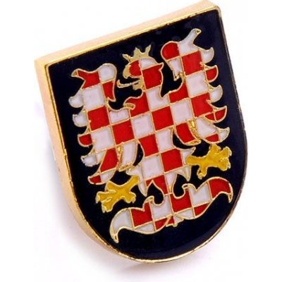 Odznak (pins) Moravská orlice 2,2 x 1,7 cm - barevný-černý – Zbozi.Blesk.cz