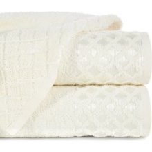 Mybesthome bavlněný froté ručník s bordurou Davos krémová 460 g 50 x 90 cm