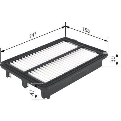 Vzduchový filtr BOSCH F 026 400 439 – Hledejceny.cz
