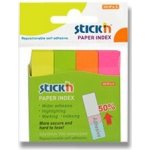 Hopax Stick'n Neon Paper Index - samolepicí záložky - 50 × 12 mm, 4 × 100 l. – Zboží Dáma