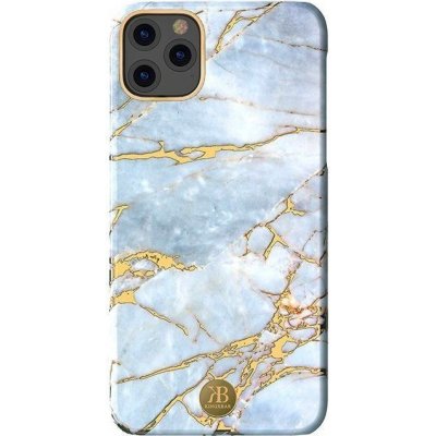 Pouzdro Kingxbar Marble Series silikonové marble iPhone 11 Pro Max bílé