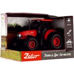 Teddies Traktor Zetor plast 9x14cm na setrvačník na bat. se světlem se zvukem v krabici 18x12x105cm – Hledejceny.cz