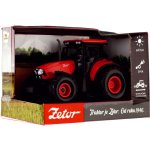 Teddies Traktor Zetor plast 9x14cm na setrvačník na bat. se světlem se zvukem v krabici 18x12x105cm – Zboží Mobilmania