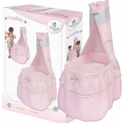 DeCuevas 51075 Pojízdná postýlka pro panenky s nebesy a peřinkou Sophie 2025 – Hledejceny.cz