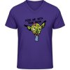Pánské Tričko Soft-Style V Triko Gildan - Design - Zombie Pes - Purple