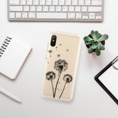 Pouzdro iSaprio - Three Dandelions Xiaomi Mi A2 Lite černé – Zbozi.Blesk.cz