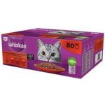 Whiskas Adult Classic Meals s hovězím kuřecím jehněčím drůbežím v omáčce 80 x 85 g – Sleviste.cz